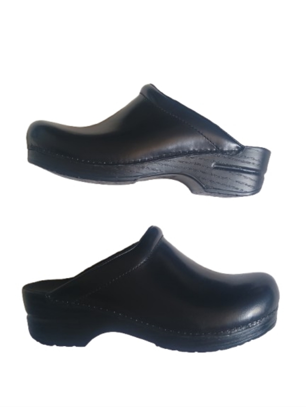Dansko New Sonja Black Leather Closed Toe Slip On Mule Clogs Size: 39 - Picture 7 of 10